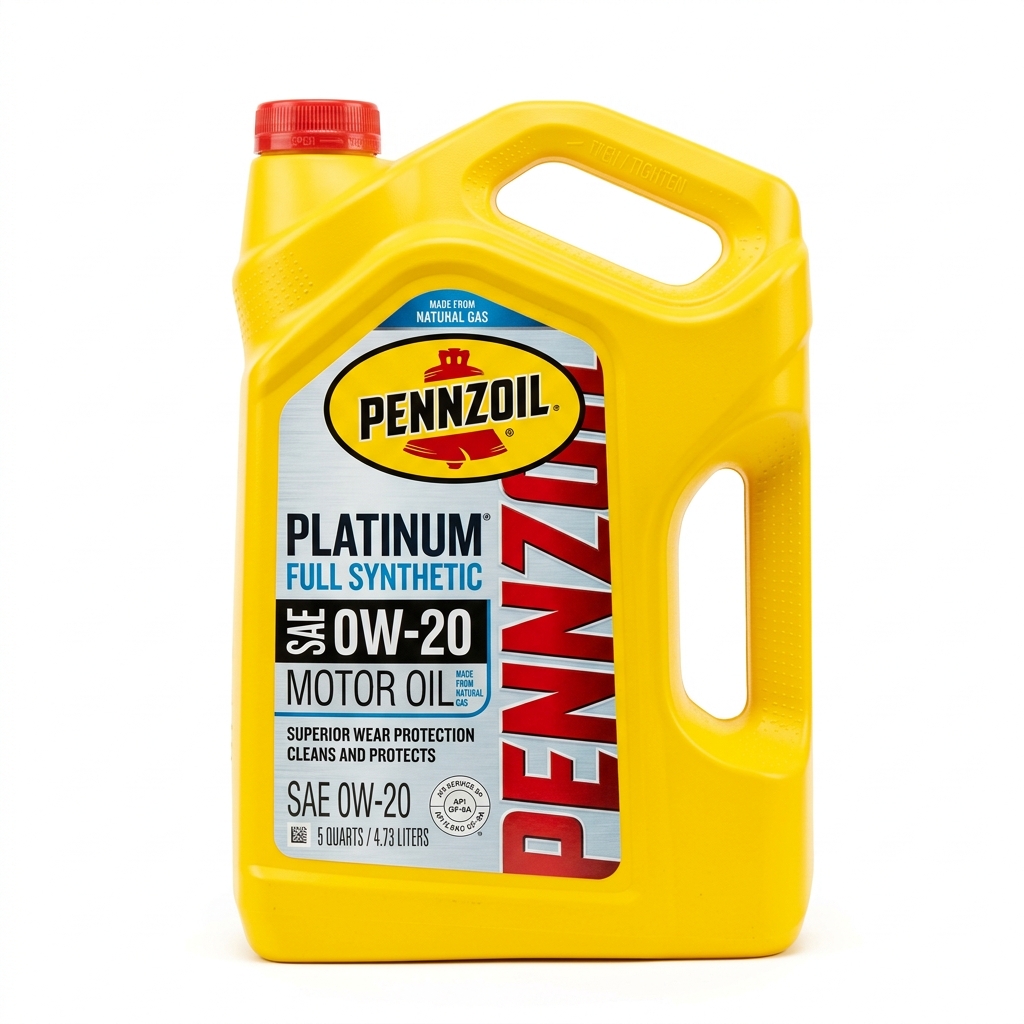 Pennzoil Platinum Full Synthetic 0W-20 Motor Oil, 5 Quart